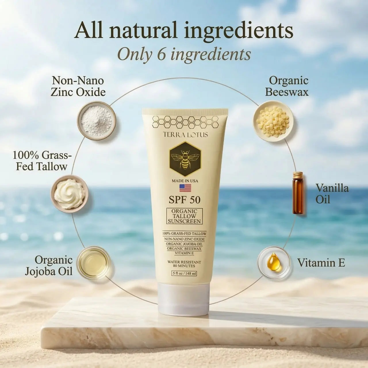 Organic Tallow SPF 50 – 100% Natural Sunscreen