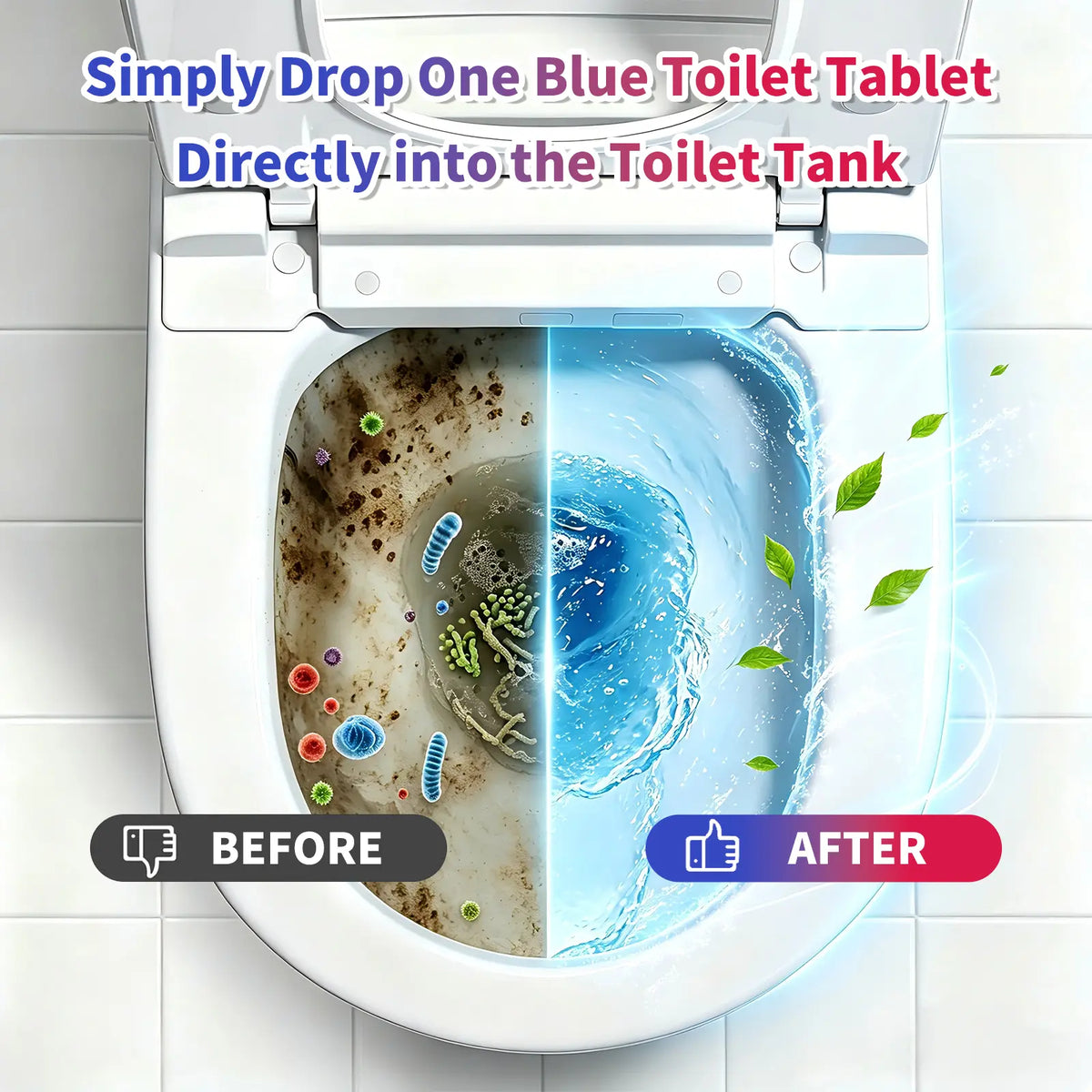 Forekind Automatic 2-In-1 Toilet Bowl Cleaner