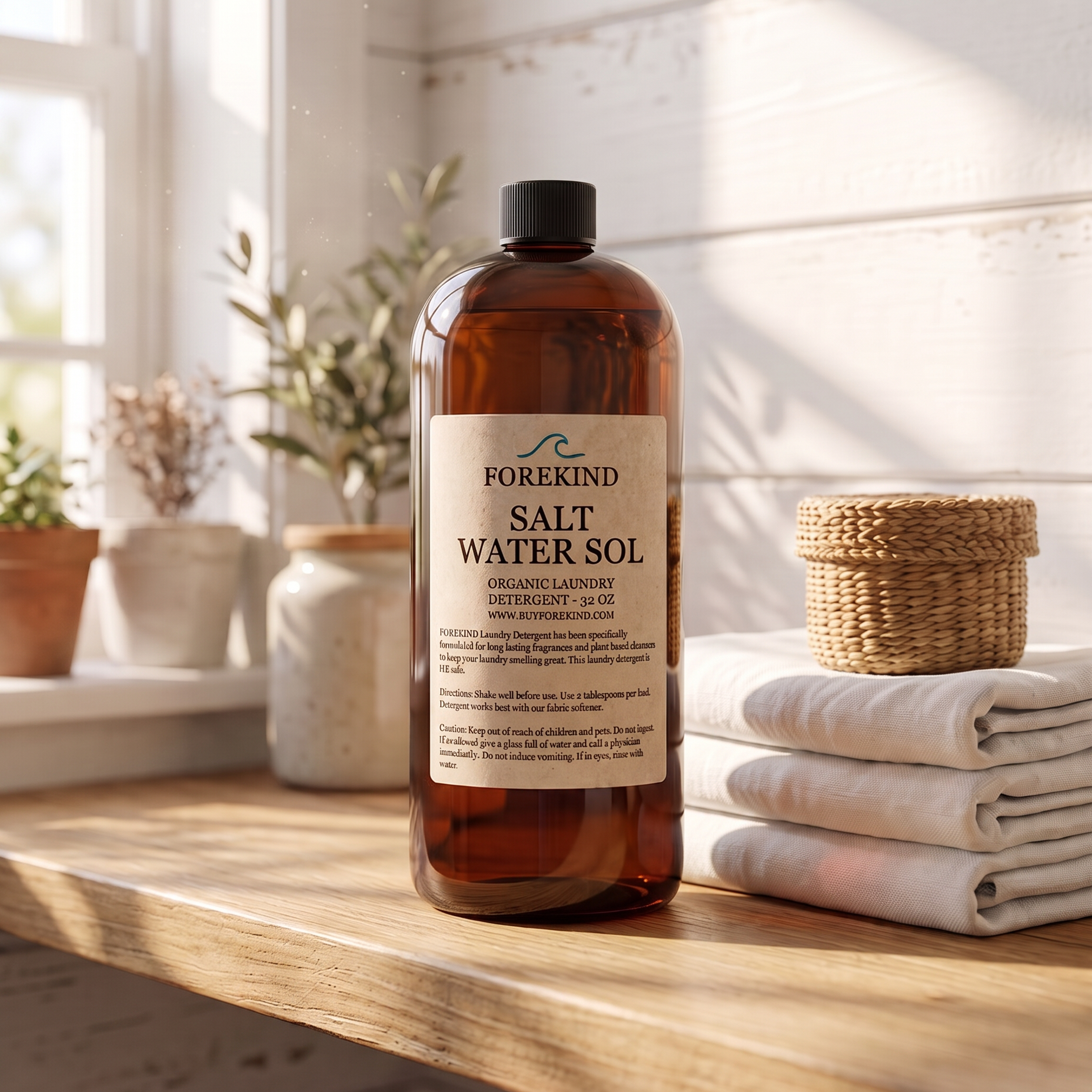 FOREKIND ORGANIC LAUNDRY DETERGENT — SALT WATER SOL