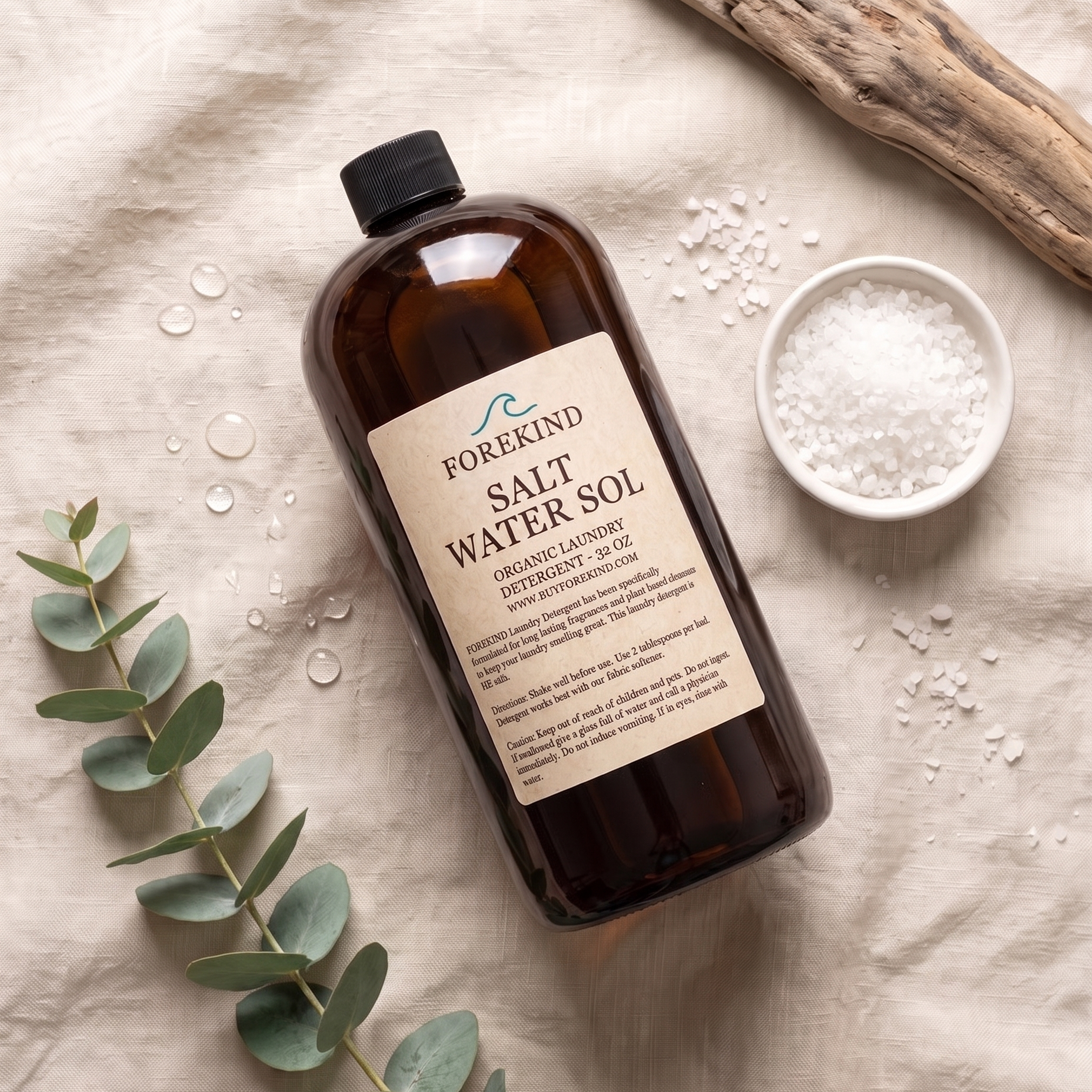FOREKIND ORGANIC LAUNDRY DETERGENT — SALT WATER SOL